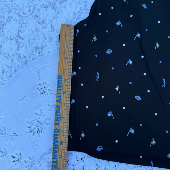 Izod Black Golf Shorts with Blue and White Accents ladies size 14 Stretch - Picture 8 of 9